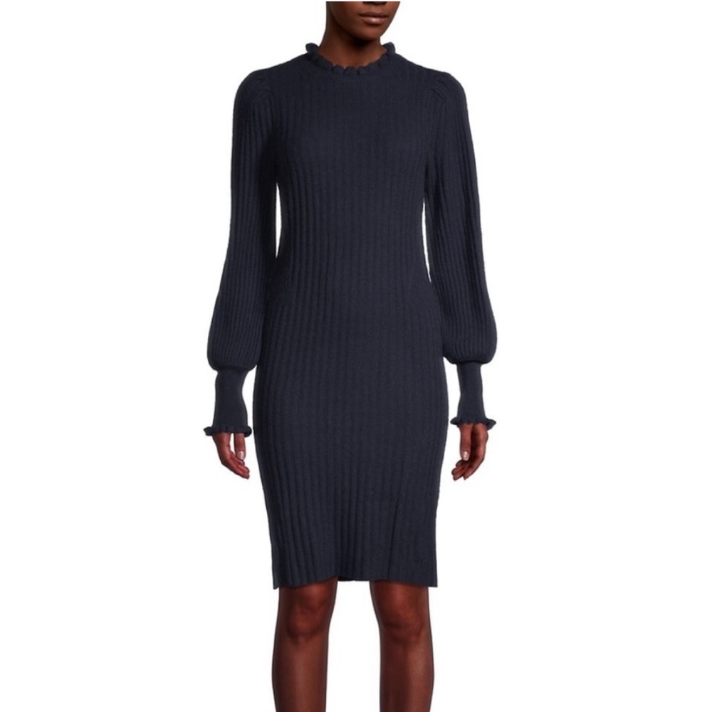 Elie Tahari Balloon Sleeve Sweater Dress